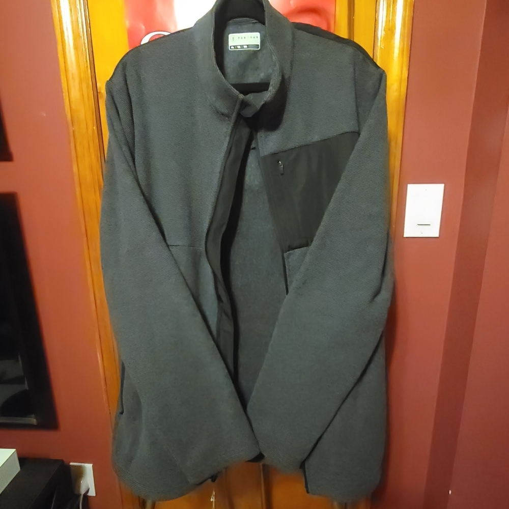 PGA Tour Fleece Jacket  Caviar Heather  Size XL NWT